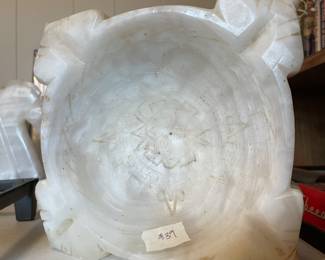 #38 Vintage aztec carved alabaster cigar ashtray XL $ 18.00
#39 Vintage aztec carved alabaster cigar ashtray large $ 16.00