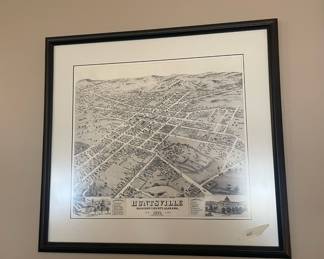 #61 Framed 1871 Huntsville 24.5x22.5 $ 100.00