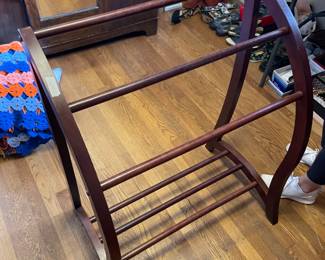 #56 Wood quilt rack - 3 racks- 30x36x16 $ 60.00