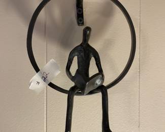 #22 Danya B reading man in a window with wall bracket 5" $ 25.00