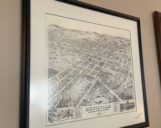 #61 Framed 1871 Huntsville 24.5x22.5 $ 100.00