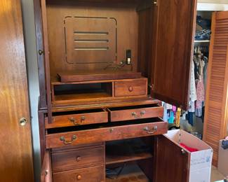 #47 2 piece armoire with 3 drawers 42x88x21.5 $ 75.00
