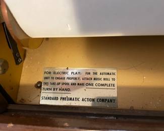 #19 MCM Duo/Art Player Piano P-50 Serial #140640 Dual Upright with Manual (Last tuning/cleaning in 2006) $ 600.00