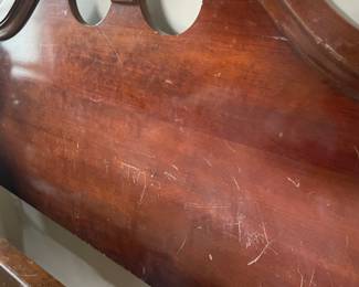 #46 4 post wood bed frame - Full size (AS IS) - 64x86 $ 100.00