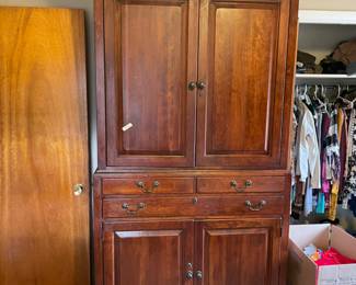 #47 2 piece armoire with 3 drawers 42x88x21.5 $ 75.00