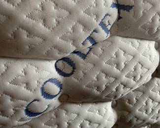 #62 Cooltex Mattress and Box Spring Queen - Like New $ 200.00