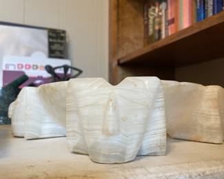 #38 Vintage aztec carved alabaster cigar ashtray XL $ 18.00
#39 Vintage aztec carved alabaster cigar ashtray large $ 16.00