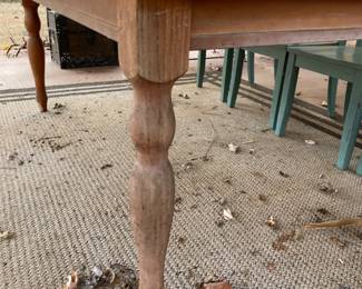 #80 Outdoor dining table (AS IS finish and wear) 36x72x30 $ 30.00