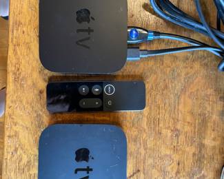 #43 Apple TV set of 2 (w/1 remote) $ 40.00