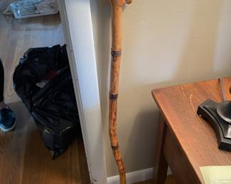 #33 Handled Hand Carved Appalachian Walking 38.5" $ 20.00