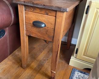 #65 Side tables set of 2 - wood single drawer 15x24.5x24 (40 each) $ 80.00