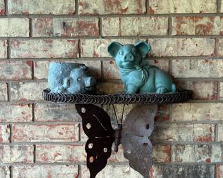 Pigs on a butterfly shelf
