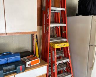 Various height ladders 