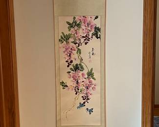 Asian style hanging artwork 
