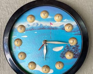 Golf theme clock 