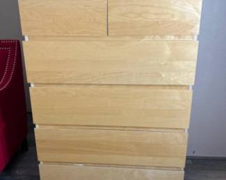 IKEA Malm 6 Drawer Dresser / Chest of Drawers - Birch
