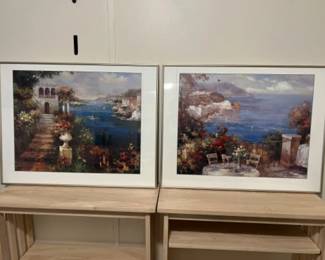 LARGE Framed Art Prints - Marina Di Leuca ll & Tableau 31x24