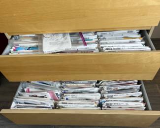 2 Loaded Drawers of Clothing Sewing Patterns