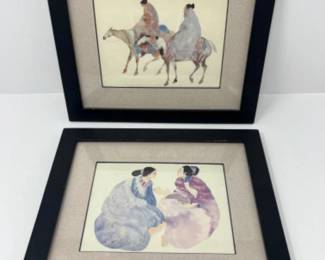 Carol Grigg Native American Art Prints 'The Guardians' & 2 Women