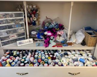 LARGE LOT of Serger Thread & Sewing Notions