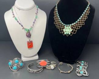 Unique Sterling, Glass, & Vintage Jewelry