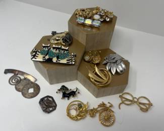 Vintage Brooch & Pin Collection - 2 Sterling Silver
