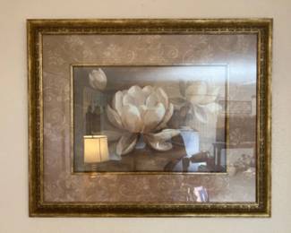 Framed Vivian Flasch Magnolia Art Print - 25.5”x31.5”