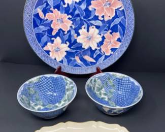 Asian Inspired Ceramics Plates & Bowls - Lenox Chatsworth Tray