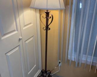 Rustic Scroll Work Floor Lamp