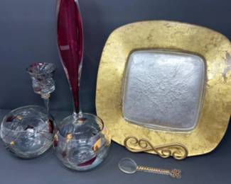 Mosaic Tealight Candle Holders, Blown Glass Vase & More