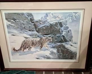 Snow Leopard print by Donald Grant, #202/950