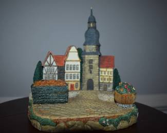 Hummel from the HummelScapes Collection entitled, "Around the Town" Mark # 939-D, Goebel 1996 ( the sign is missing from this copy