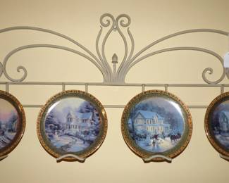 Thomas Kincaid Christmas Memories plates