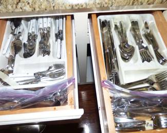 2 sets of flatware