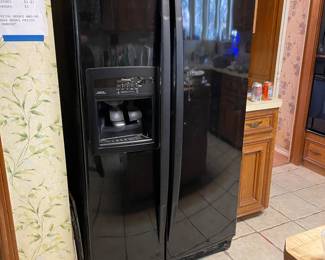 Whirlpool black refrigerator