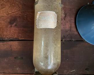 Antique Glass Fire Extinguisher 