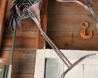 Cooper Crane Yard Decor