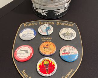 1983 St Paul Winter Carnival badges and Royal Guard Hat. 