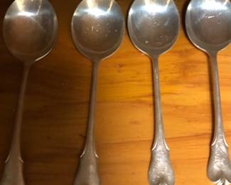 4 Cream Soup Spoons