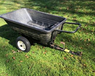 Huge Garden Dump cart. Plastic tub for lightweight but heavy duty use