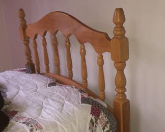 Beautiful twin beds....a matching pair