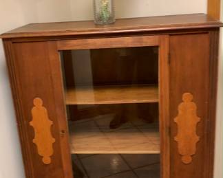 Sweet cupboard / curio with drawer...38x 16 x48 with KEY