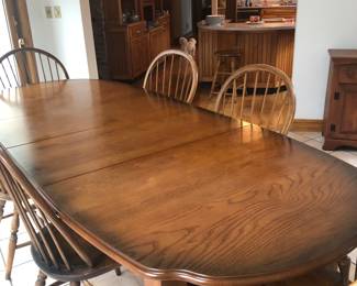 Check out this oval table...Then check out these 6 Windsor chairs... what a RARE find... clean & tight