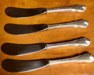4 Sterling Butter knives Grand Colonial by Wallace