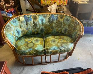 Rattan/Bamboo Love Seat
