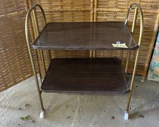 MCM Metal Foldable Bar Cart