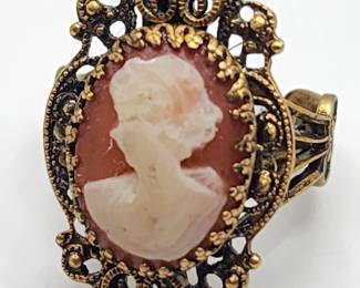faux cameo ring