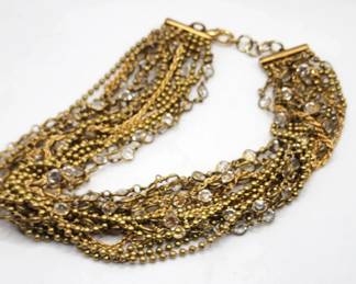 vintage faux crystal necklace