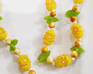vintage fruit salad necklace