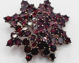 Bohemian garnet brooch